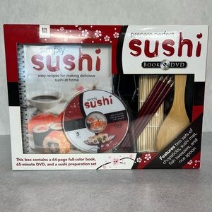 Prepare perfect Sushi learning set, gift set, cooking set,book, Japanese cuisine